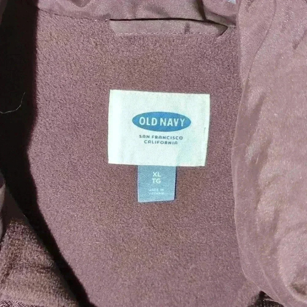 Old Navy, large puff vest, purple - Picture 3 of 4